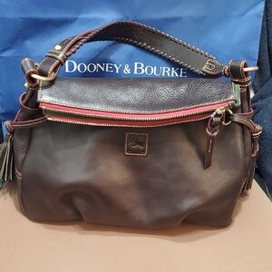 Dooney & Bourke Florentine Tomoro Brown Leather Hobo